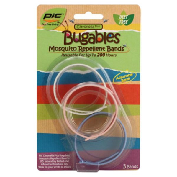 Pic Corporation Bugable 3Pk Repel Band BUG-BAND3